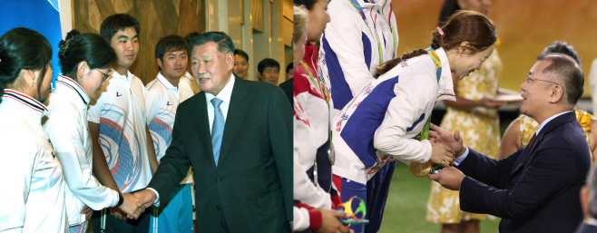 북경올림픽 양궁선수단 격려와 리우올림픽 양궁 금메달시상식