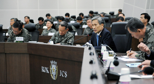 전군 주요지휘관회의 참석한 김관진 장관