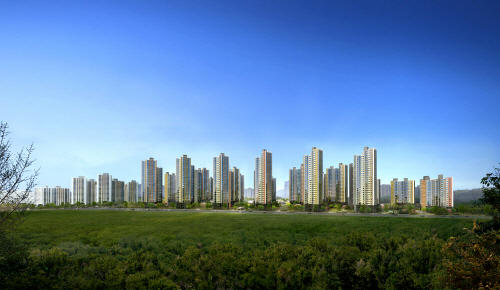 한강센트럴자이 투시도