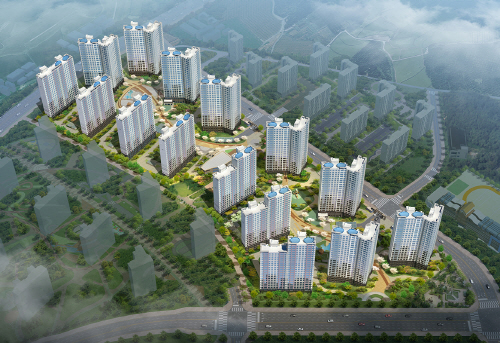 반도건설 평택소사벌지구 7,8BL 단지조감도