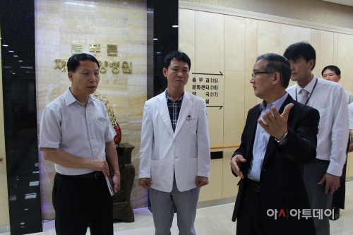 김봉식 아산소방서장 늘푸른요양원 방문