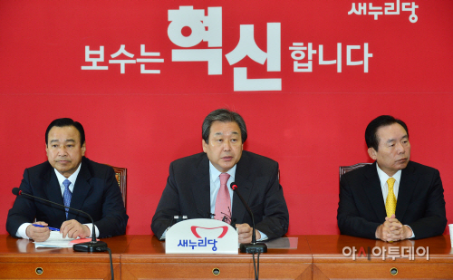 [포토] 김무성 대표, 야당 금도를 벗어났다