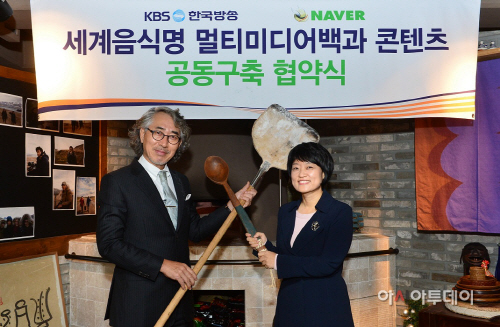 네이버 세계 음식명 멀티미디어백과 협약식