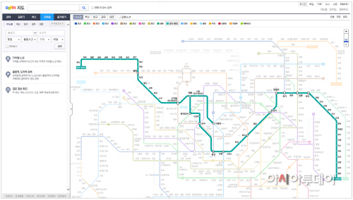 [참고 이미지] 다음 지도 경의-중앙선
