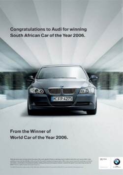 BMW 광고(아우디)