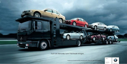 BMW 광고(벤츠 트럭)
