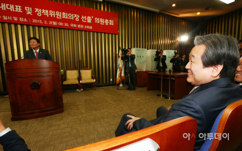 [포토] 김무성 대표의 미소