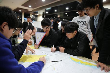 구미고등학교 학생들 선박항해 프로그램