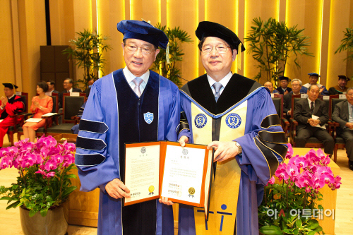 20150509 박삼구 회장 연대 명예 경영학박사 학위 수여
