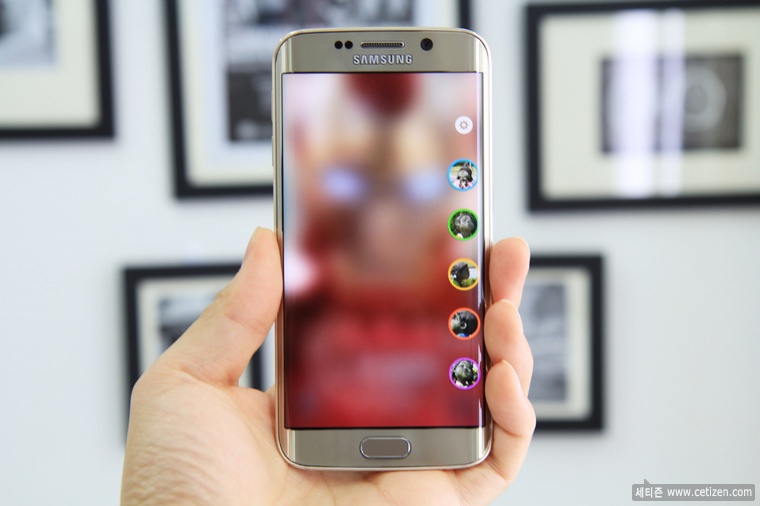  Galaxy S6 Edge, 엣지 디스플레이 활용 