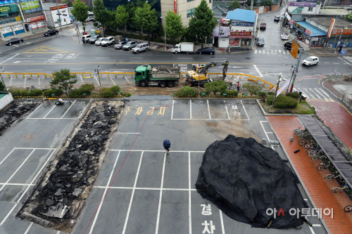 군청앞 삼거리 회전교차로설치공사1 (2)