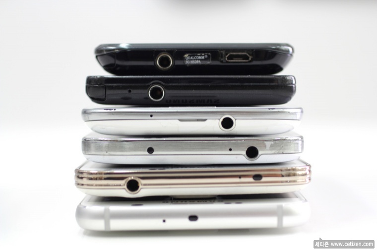  갤럭시 S부터 S6 까지
