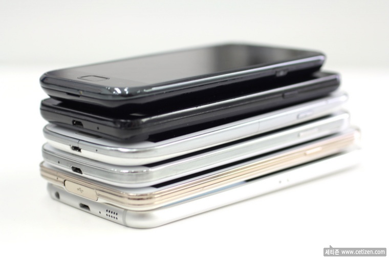  갤럭시 S부터 S6 까지