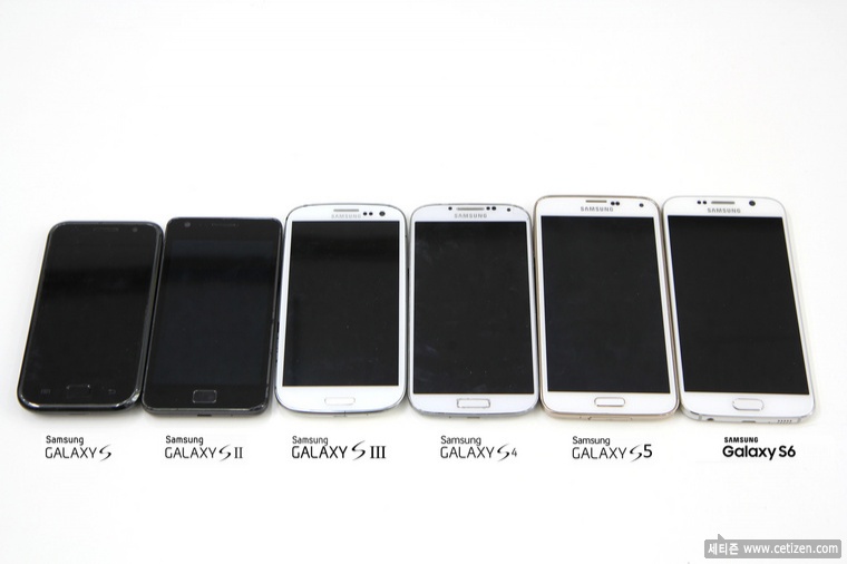  갤럭시 S부터 S6 까지