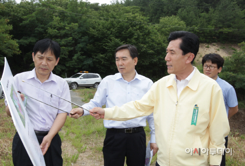 150624 이강덕 포항시장, 포항경제자유구역 조성사업 현장 방문