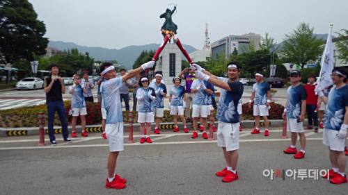 2015 광주하계 유니버시아드 성화 봉송