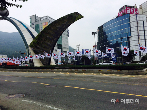 팔룡동, 창원대로 입구 등 태극기 특화거리 조성
