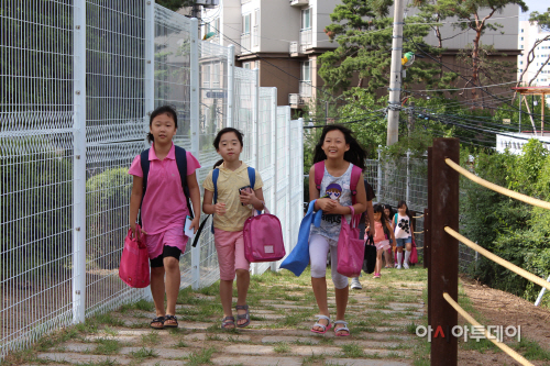 건원초 통학로 사진