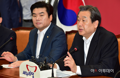 [포토] 김무성 대표 '국정 최우선 순위는 경제살리기'