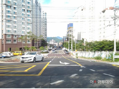삼문 제방 연결도로 확장 개통