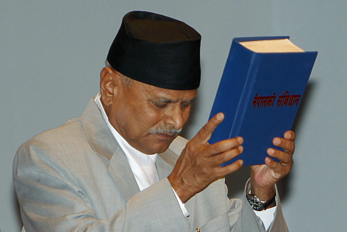 Nepal Constitution <YONHAP NO-0769> (AP)