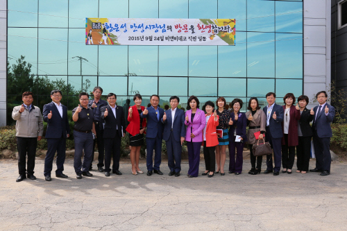 황은성 안성시장, 기업체 방문 애로 청취