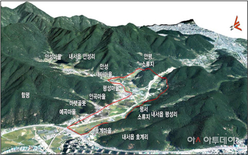 내서읍 평성리 일원 현황도