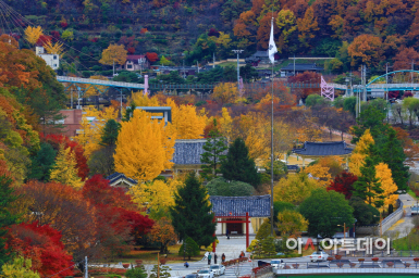 의령 충익사 남산 단풍