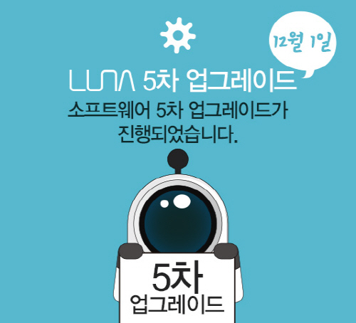 TG앤컴퍼니_보도자료_루나(LUNA) 5차 소프트웨어 업그레이드