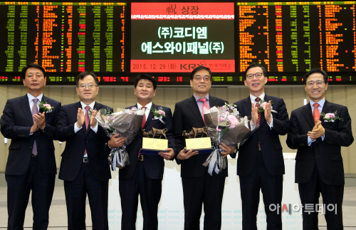 코디엠 에스와이패널 코스닥상장