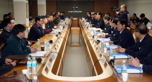 현대자동차 노사 임단협 잠정합의안 도출<YONHAP NO-0091>