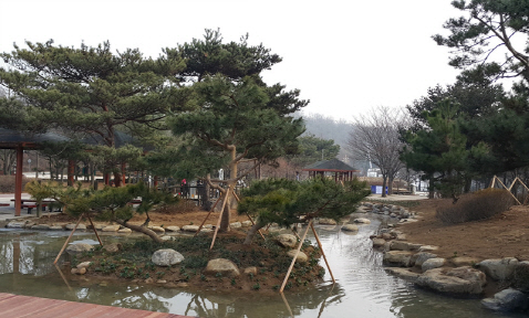 방화근린공원 생태연못 전경