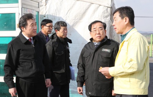 20160113영광 구제역 거점소독실시 현장 방문1