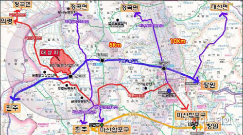 위치도(함안일반산업단지)
