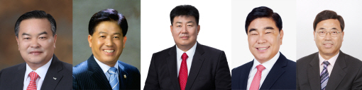 왼쪽부터 이성호(58더불어민주당), 이종호(58새누리당), 임경식