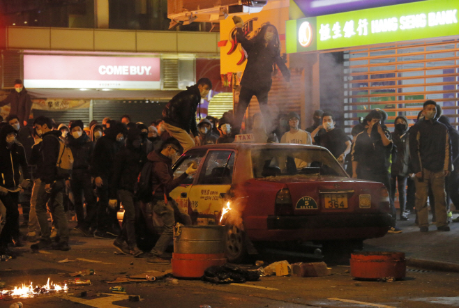 Hong Kong New Year Protest <YONHAP NO-0747> (AP)
