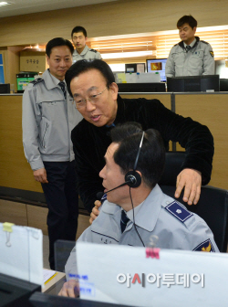 설연휴 상황근무 점검(경찰청상황실)