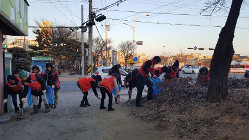 평택시 세교동, 명절연휴 마무리 대청소 실시