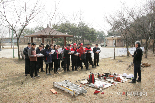 평택시, 전정 방법 및 임업기계장비 실무교육 실시