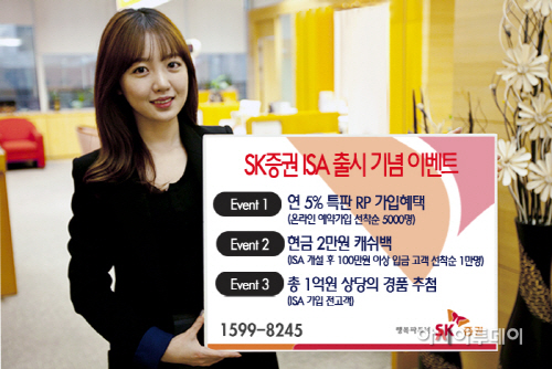 [사진] SK증권, ISA 온라인 예약고객 연 5% 특판 RP 제공