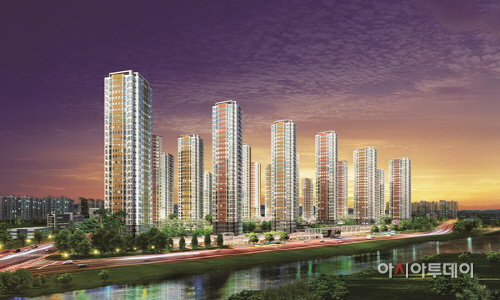 반도유보라-야경투시도