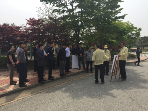평택시, 우기철 대비 고덕택지지구 합동점검