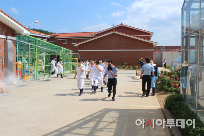 밀양구치소 합동소방훈련  3
