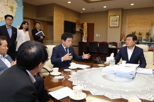 자매도시진도군방문