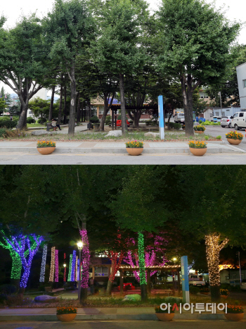 _가평읍 광장 조명 점등식