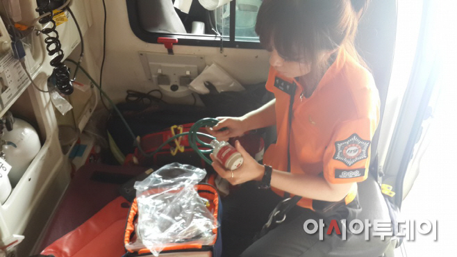 구급대 장비 점검사진