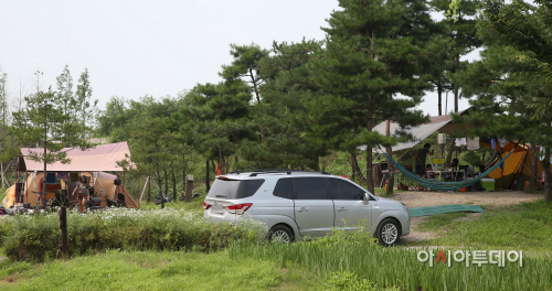 평택시, '바람새마을 캠핑장' 피서지로 인기