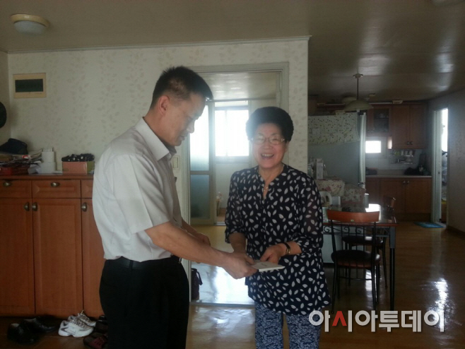 순직소방관 유가족 성금전달