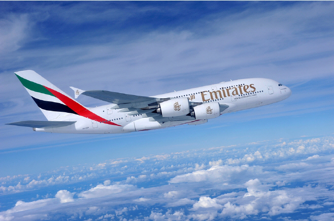 사진_에미레이트 항공 A380 항공기