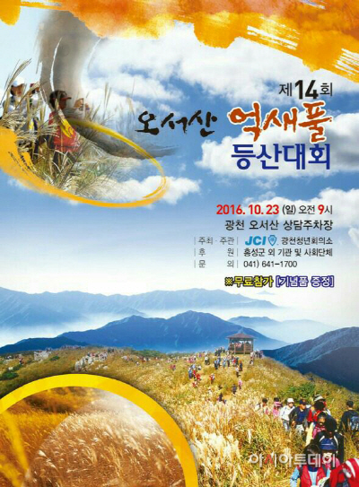 제14회오서산억새풀등산대회포스터